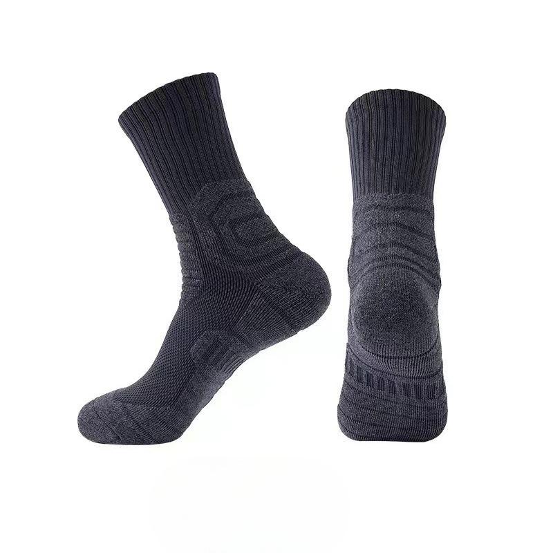 Herren Frühling und Herbst Professionelle Basketball Sport Tide Schweißabsorbierend Atmungsaktiv Rutschfest Schlauchsocken