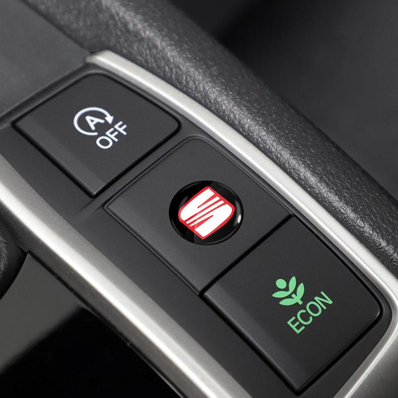 2/4/6 Stück Auto Türschloss Schlüsselloch Aufkleber Emblem Auto Schutzaufkleber für SEAT MK3 Leon 5F Ibiza 5 6 MII Altea Toledo 3 Cordoba Alhambra