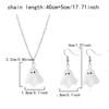 White Ghost Drop Earrings Zinc Zinc Alloy Women Necklace Fashion Halloween Earrings  Stage Performances