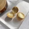 Small Shells Shaped Metal Earring Sweet Cool Studs Earring Cartilage Jewelry