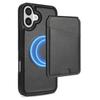For iPhone 16 Case Compatible with MagSafe Detachable Card Holder Kickstand Leather Phone Back Cover