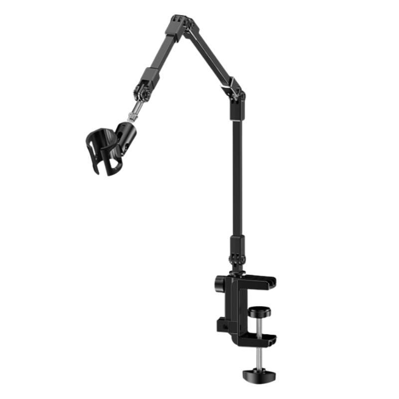 

Generic Microphone Boom Arm Stand With Adjustable Extension For Live Streaming And Karaoke 2 Fold