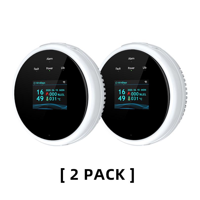 TUYA WiFi Gas Leak Alarm with Remote Notification and Control Valve Shut-off