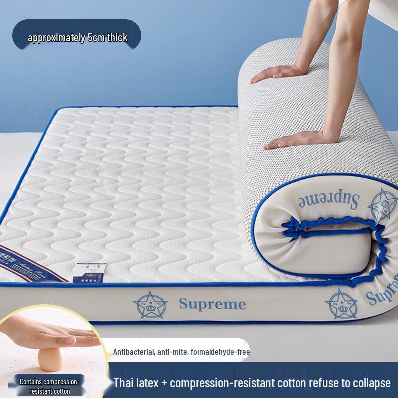 Thickened Latex Memory Foam Mattress – Soft, Foldable, Single Bed Underlay for Dorm or Home