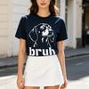 Cute Bruh Dog Print T Shirt for Unisex Funny Dachshund Sarcastic Casual Short Sleeve Top 100Cotton Y2k Top Harajuku Unisex