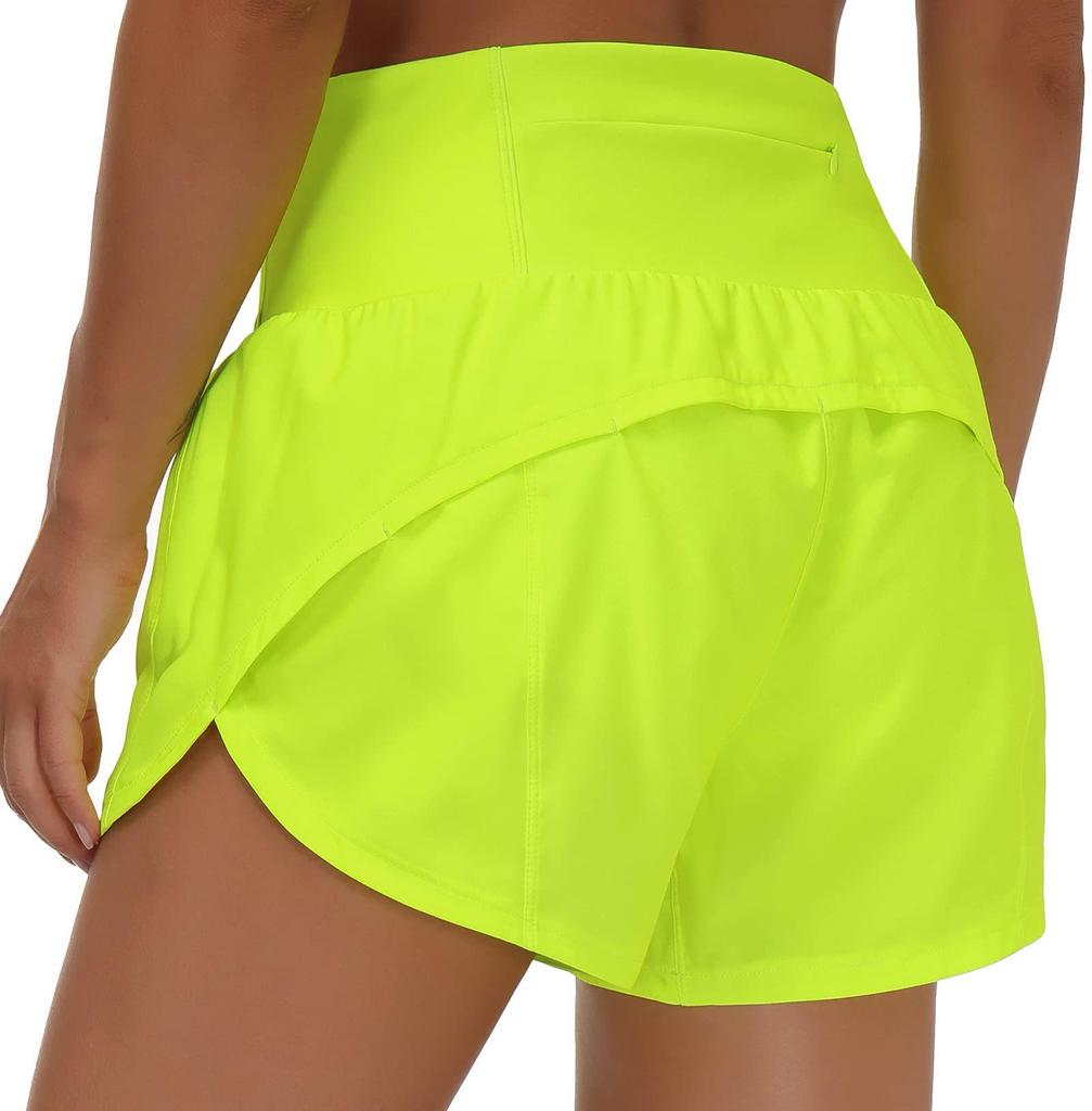 2024 Women's Quick-Dry High Waist Yoga Running Shorts - Elastic, Lightweight & Anti-Light for Outdoors