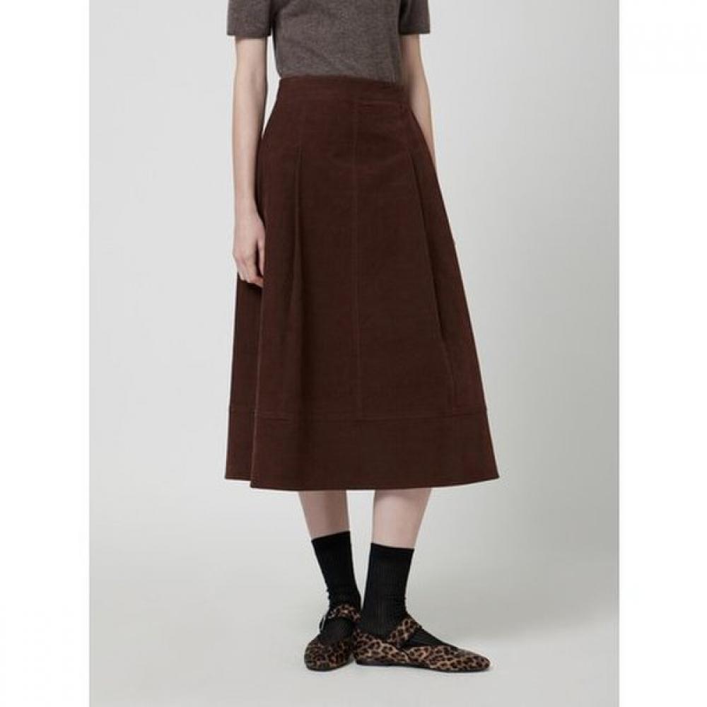 Cc Collect Women Corduroy Flare Skirt C254msd032