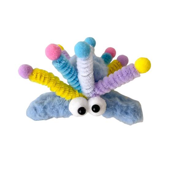 Women Hair Claw Cartoon Shape Strong Grip Shark Hair Clip with Big Eyes Decor