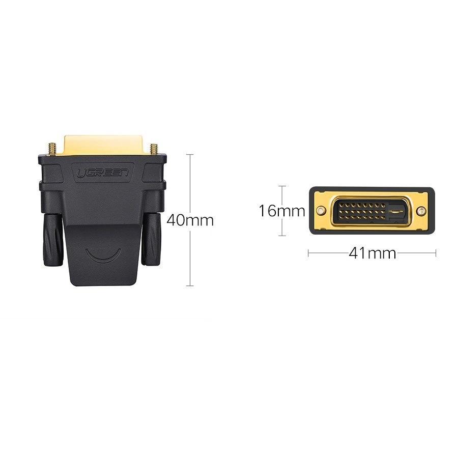 Ugreen Hdmi Adapter (Female) - Dvi 24+1 (Male) Fhd 60Hz Black (20124)