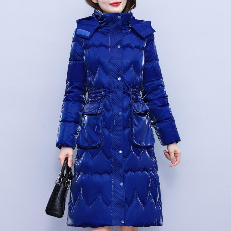 Elegant Woman Winter Coats Hooded Thick Warm Long Parkas Female Jacket Winter Clothes High Quality