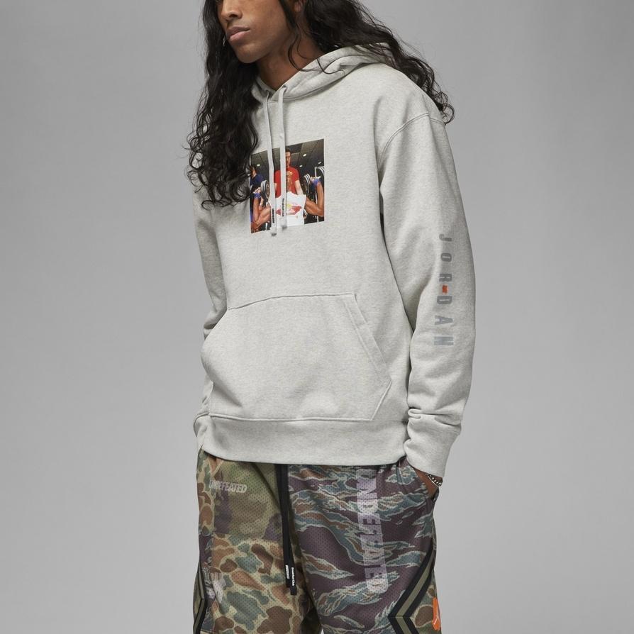 Air Jordan x Undefeated Hoodie Asia Sizing 'Grey' Men's DX6318-050