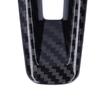 Car Steering Wheel Trim Cover Decoration Sticker Bottom Fit for Mazda 3/Axela 2020Carbon Fiber Style Glossy Black