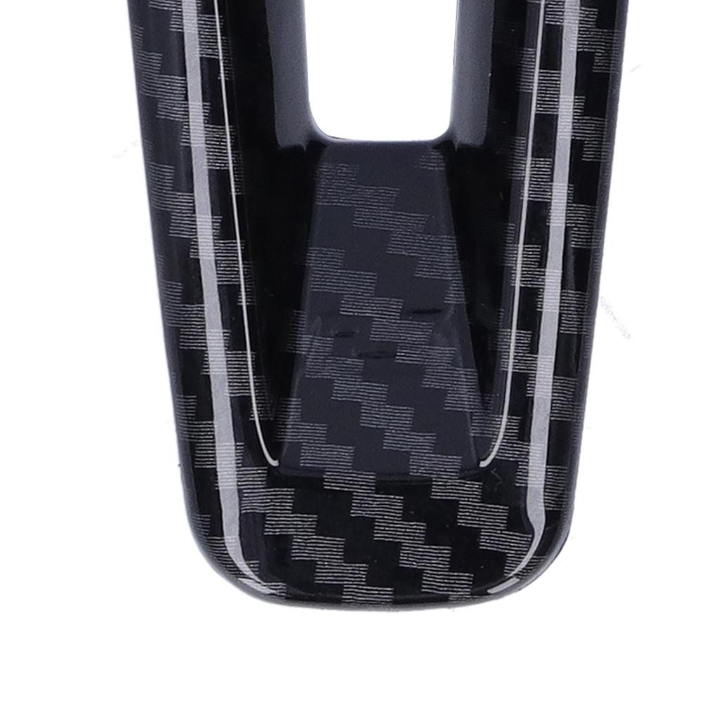 Car Steering Wheel Trim Cover Decoration Sticker Bottom Fit for Mazda 3/Axela 2020Carbon Fiber Style Glossy Black