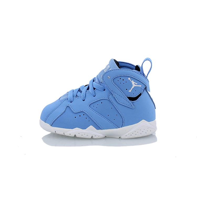 Jordan Air Jordan 7 Retro Comfortable Lightweight Abrasion Resistant High top Toddler Shoes Blue Infant And Toddler 304772-400 5C