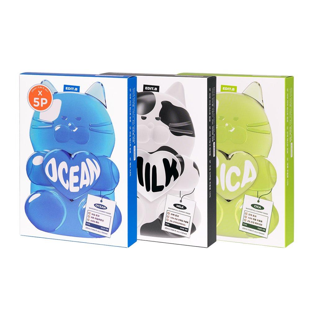 

EDIT.B 5 водяних жувальних масок Mask Cica (5 sheets)