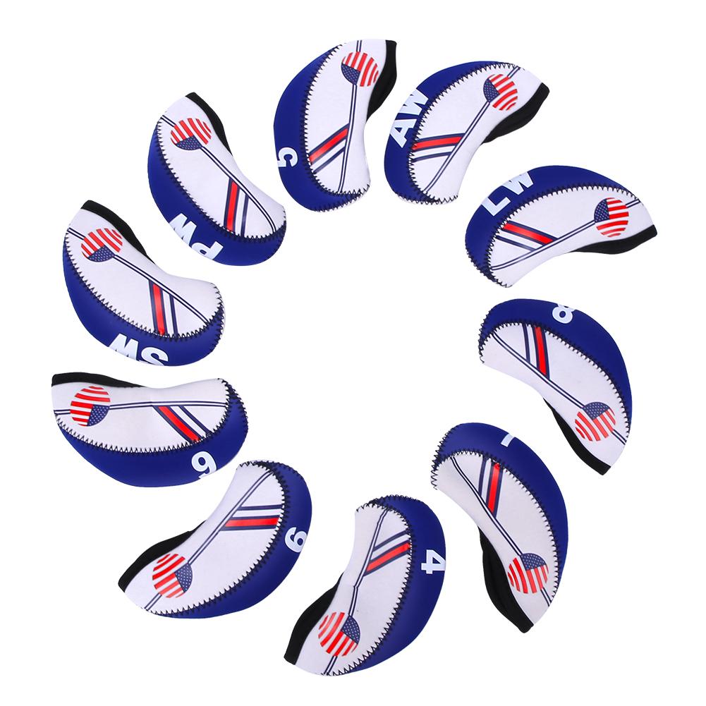 10PCS Cloth Portable     Headcover Practical Putter Head Cover Sports Entertainment Accessory