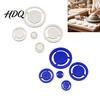 Ceramic Trimming Guide 5Pcs/Set Pottery Foot Ring Tools Clay Base Aligner Wheel Thrown Bowl Molder for Bowls And Mugs DIY Projects Tool
