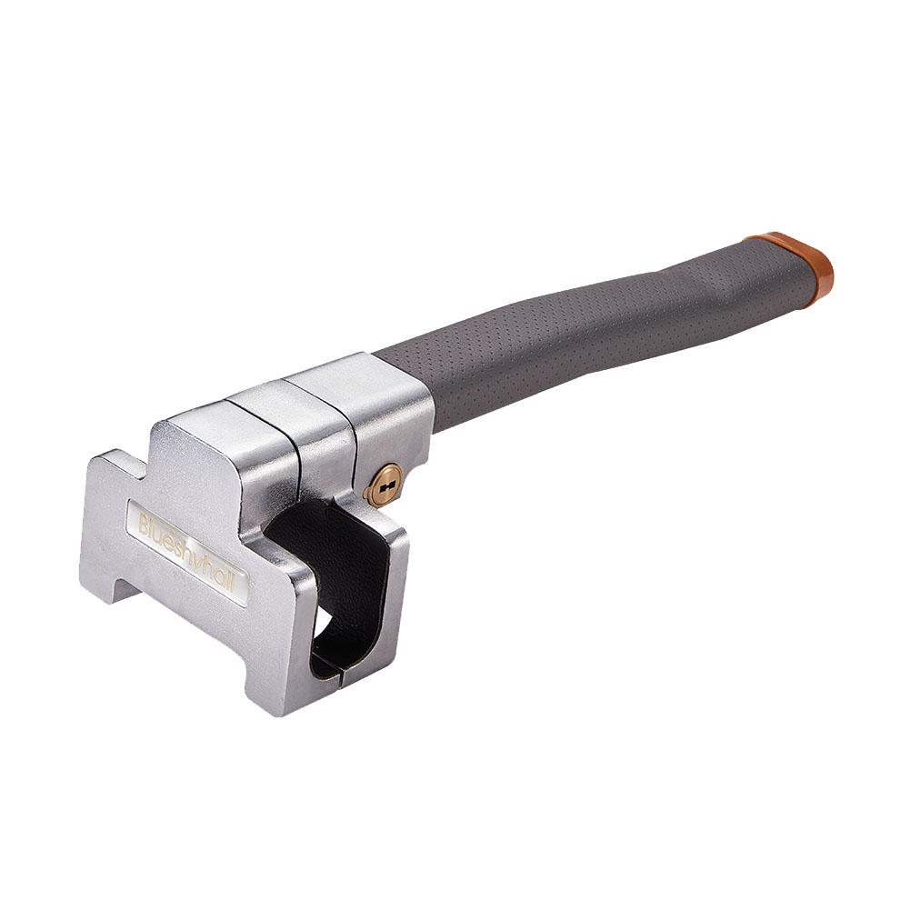 Auto Car Anti Theft Security T Type Rotary Steering Wheel Lock with 2 Keys, Not for High Dashboard