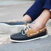 Fashion Male Classic Boat Shoes Leather Hot Sale New Men's Outdoor Walking Shoes Men Wedding Dress Shoes Lace-Up Fashion Men Loafers