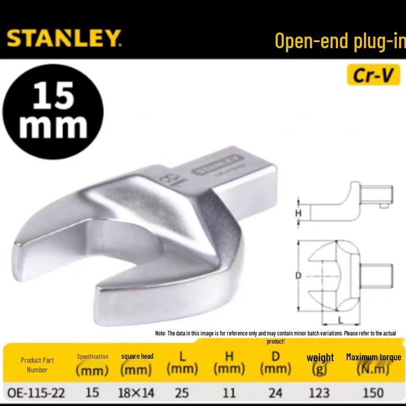 Ruitai Torque Wrench Open-End Ratchet Head CN plug (adapter included)