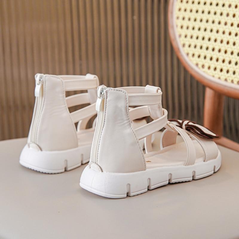 Dziecięce rzymianki, sandały dla dziewczynek, letnia moda, na miękkiej podeszwie, buty księżniczki z odkrytymi palcami, buty uczniowskie dla małych dziewczynek