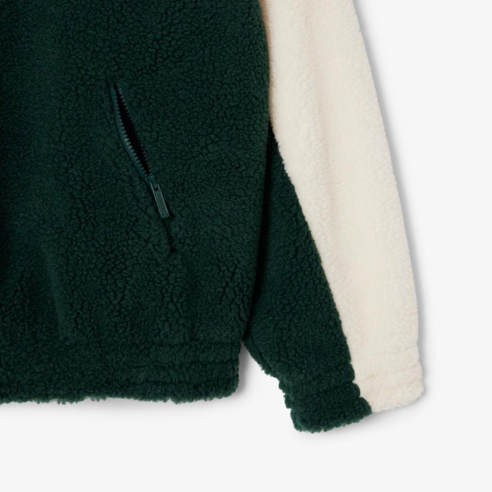 Lacoste Women's Polar Fleece Half-Zip Sweatshirt SF5266-55NF2I