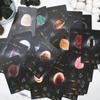 12x7cm Crystals Healing Cards, Oracle Deck Games Electronic Guidebook 60 Pcs Cards (48 Crystal Cards & 12 Zodiac Cards)