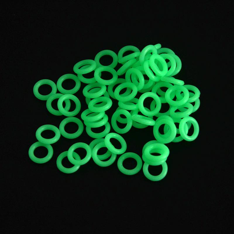 Luminous Silicone O-Ring for Camping Tent Pegs & Night Fishing Warnings