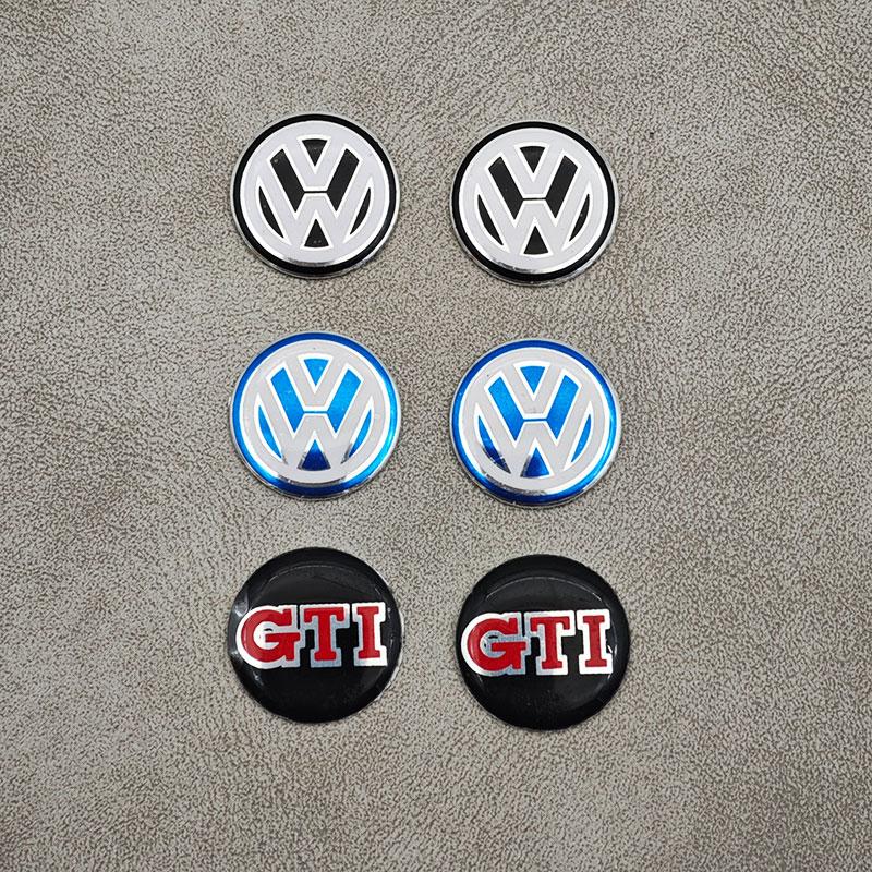 For VW Volkswagen Jetta MK5 Golf 10 stk. 14 mm bilens emblem nøkkelklistremerker badge tilbehør for Volkswagen VW Touran Beetle Golf Passa