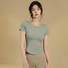 Women's Quick-Dry Short Sleeve Yoga & Running T-Shirt - Lightweight Summer Fitness Top