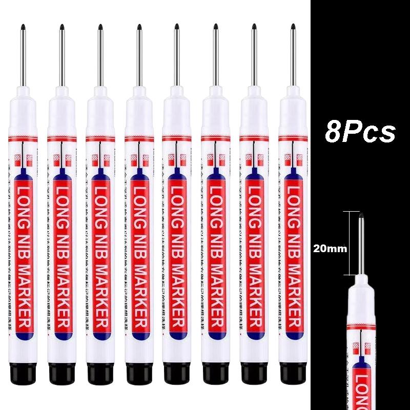 4-100 Stück 20mm Tiefloch Lange Spitze Kopf Marker Für Metall Perforierstift Wasserdicht Badezimmer Holzbearbeitung Dekoration Mehrzweck