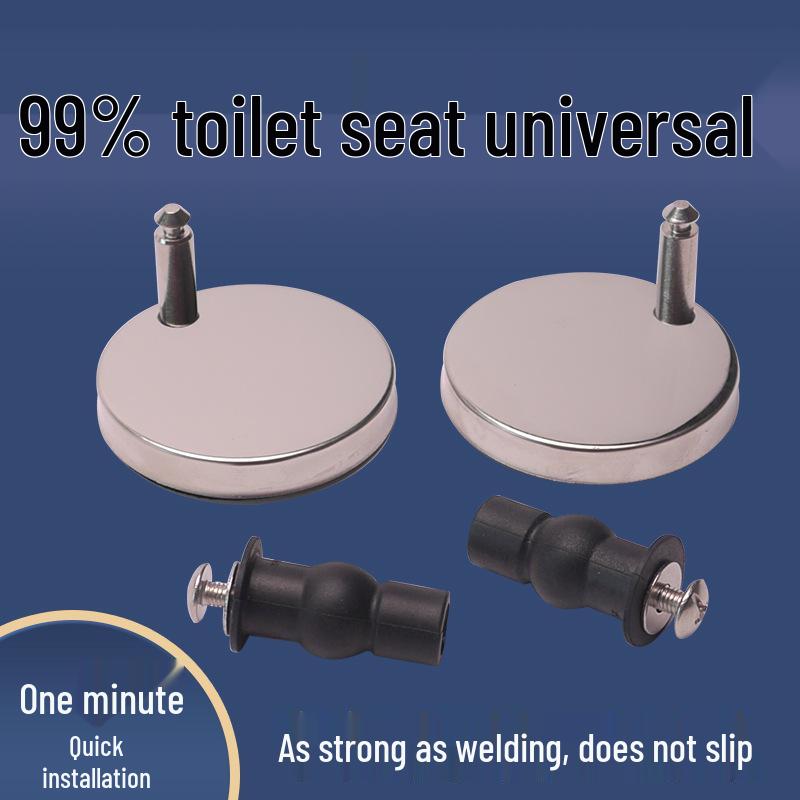 Universal Toilet Seat Screws and Fixing Nuts - Round Bottom-Mount Bolts