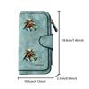 1pc Mint Green Long Zipper Wallet, Large Capacity Card Holder, Unisex Clutch Bag, Fashionable Zippered Coin Purse, Suitable for Daily Use, A Great