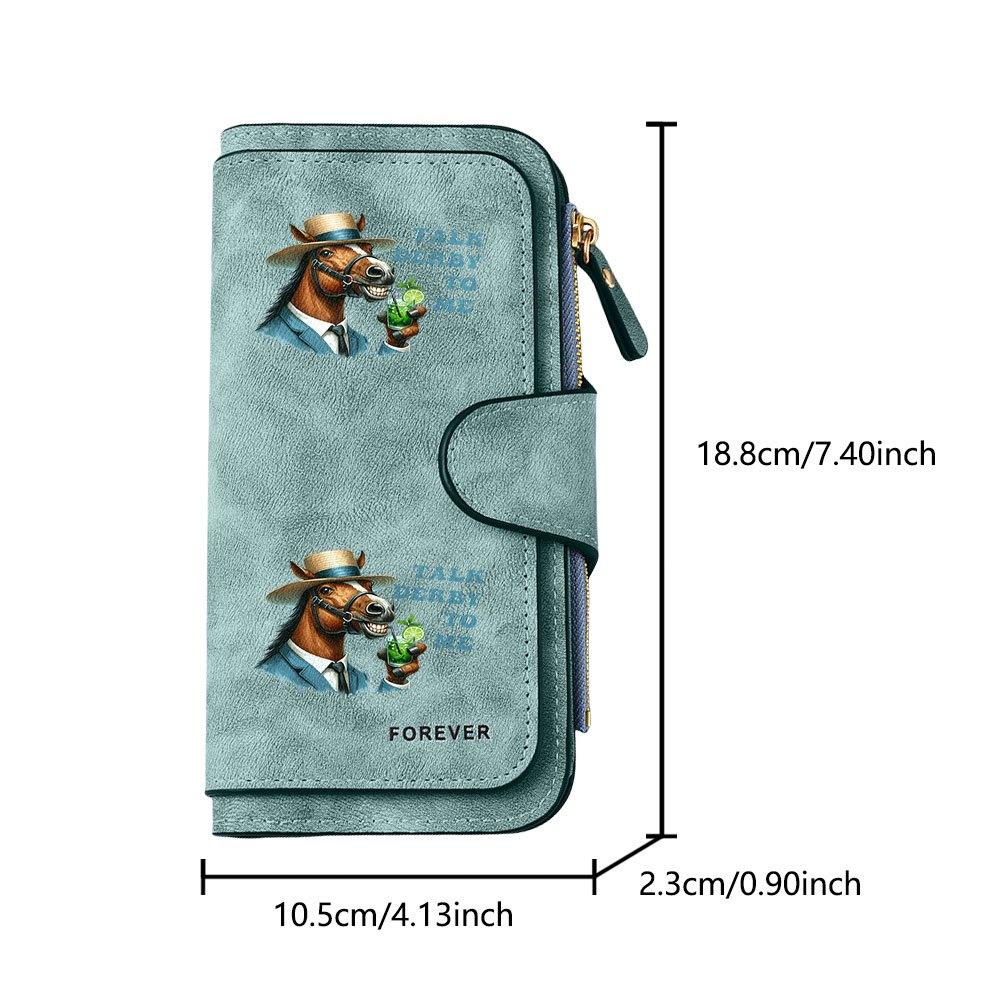 1pc Mint Green Long Zipper Wallet, Large Capacity Card Holder, Unisex Clutch Bag, Fashionable Zippered Coin Purse, Suitable for Daily Use, A Great