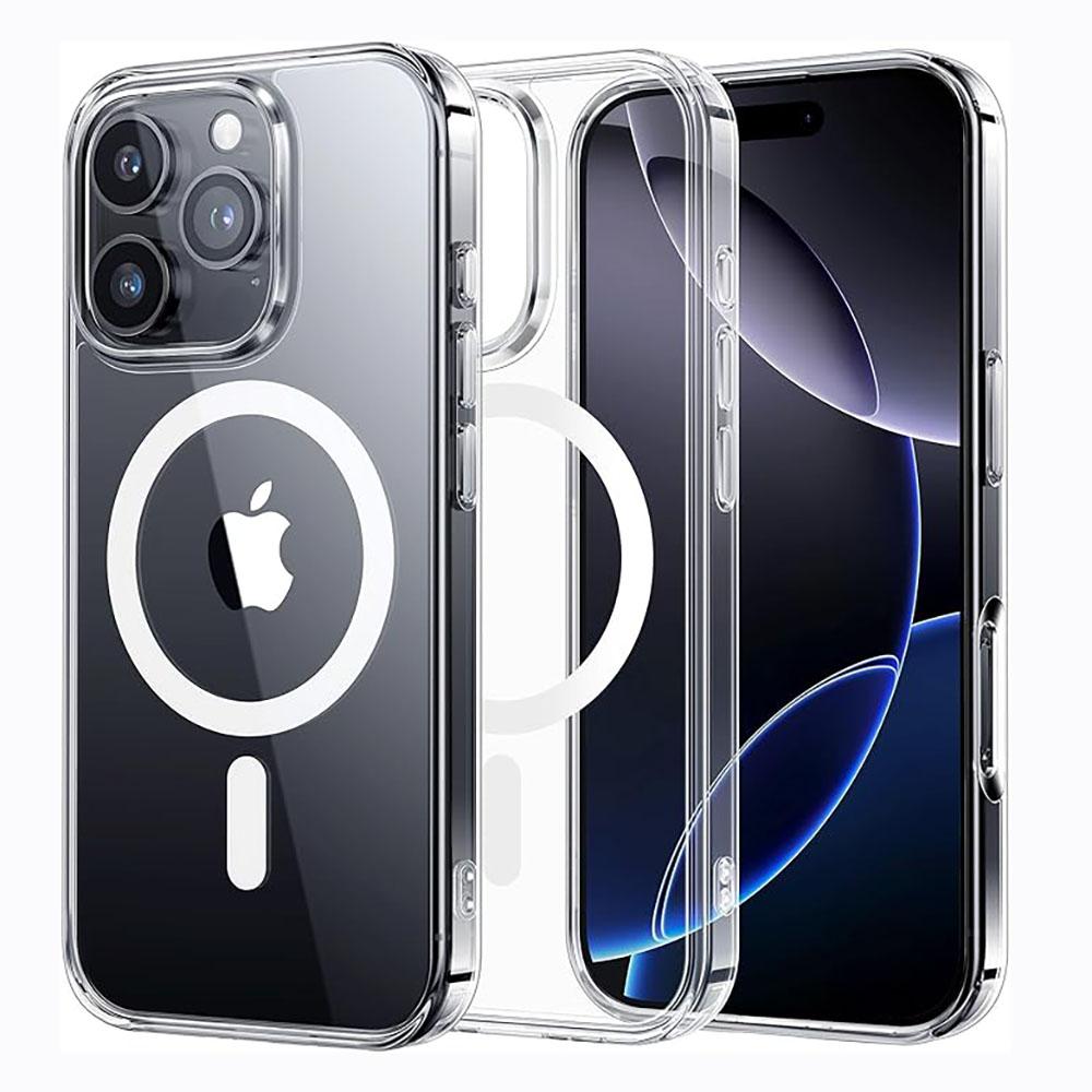 

Для Magsafe Прозрачный Магнитный Беспроводной Заряд Чехол для Телефона для iPhone 16 15 14 13 12 11 Pro XR XS Max 7 8 Plus Прозрачный Чехол-накладка For iphone 16 Pro