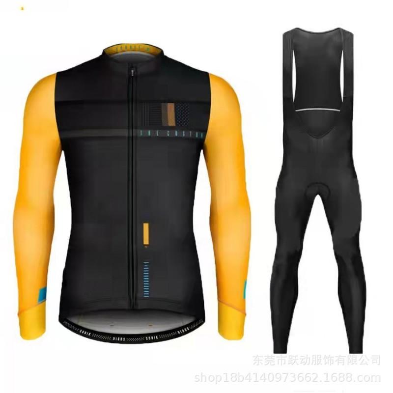 Men Women Cycling Jersey Set Long Sleeve Breathable Mountain Bike Outfit Sportswear