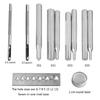 11x Leather Punch Tool Die Punch Snap Kit Rivet Setter for Install Rivet Button