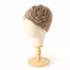 New Autumn and Winter Style Women's Pure Handcrafted Sequined Artistic Retro Pullover Cap Knitted Headpiece
