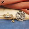 Brass Eagle Head Decorative Buckle Retro Fashion Wallet Rivet Button DIY Leather Bag Backpack Belt Screw Buckle Accessories Gift