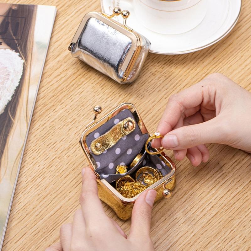 Genuine Leather Jewelry Organiser Compact Design For Rings Necklaces Earrings Soft Storage Pouch for Accessories