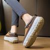 Fleece platform shoes women's new winter students is warm casual shoes thick soles increase LD