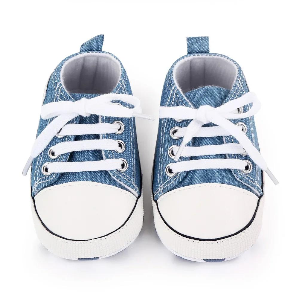 Sneakers classiche in tela per bambini Stampa per neonati Star Sports Neonati maschi Scarpe per primi camminatori Scarpe da bambino antiscivolo per neonati