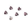 10 Pieces Pink Shiny Rhinestones Nail Art Decorations Mixed Shapes Including Hearts Squares Butterflies Drops for DIY Nail Design Home Salon Party