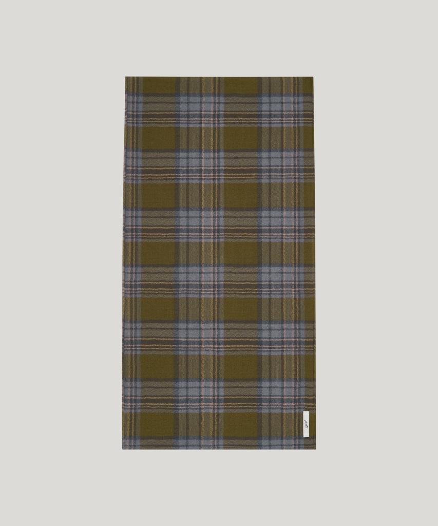 Poeteuseoul Autumn Check Muffler_Olive
