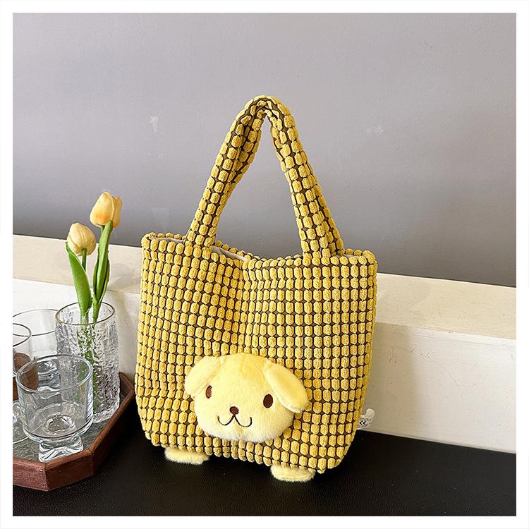 Adorable Plaid Bento Handbag: Japanese Korean Style for Commuting & Outings