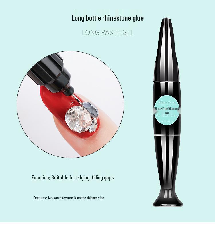 

Ka Niu Nail Art Super Sticky Zirconia Glue, Long-Lasting Non-Flowing Formula for Nail Drills, Large Capacity