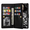 Redmi Note 9 Pro/K30/8A Leather Wallet Case with Laser Engraved Nine Card Slots