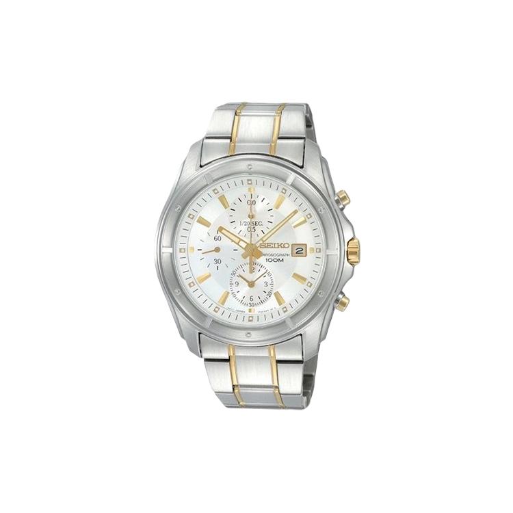 SEIKO Chronograph Series Quartz Movement Watch Men s Watches White Dial SNDB71J1