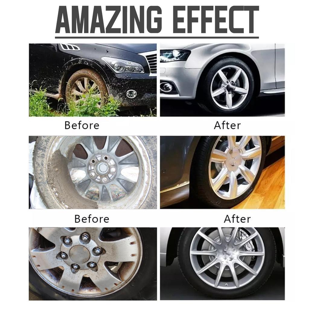 300ml Car Brake Cleaner Iron Remover Rapid Derusting Prevent Corrosion Auto Rim Metal Reduces Brake Noises Polishing Cleaning