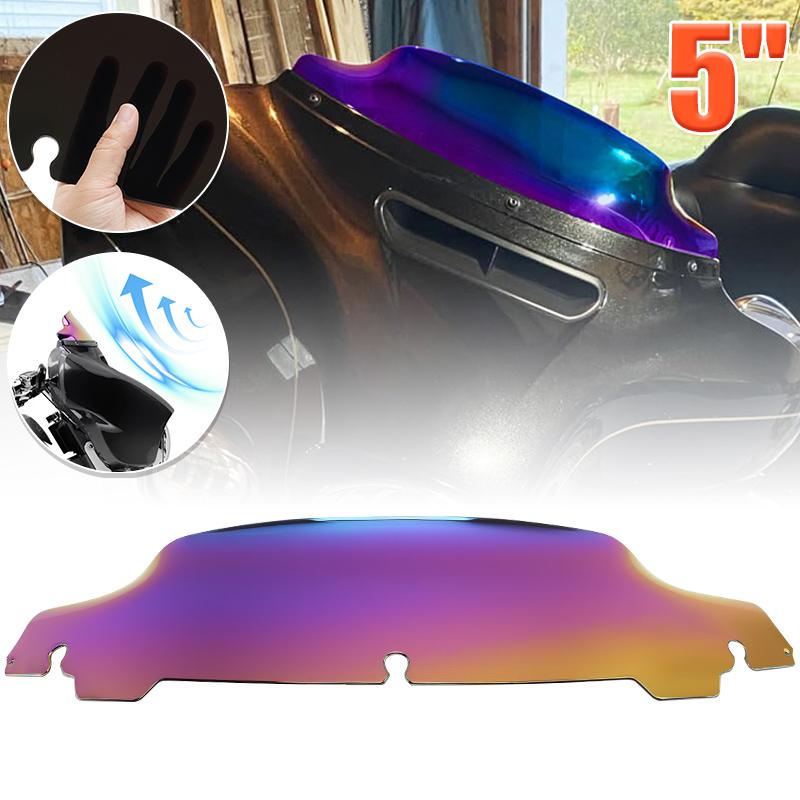 

5 Motorcycle Accessories Wave Windshield Front Windscreen For Harley Street Glide Ultra Classic Ultra Classic CVO 2014-2025